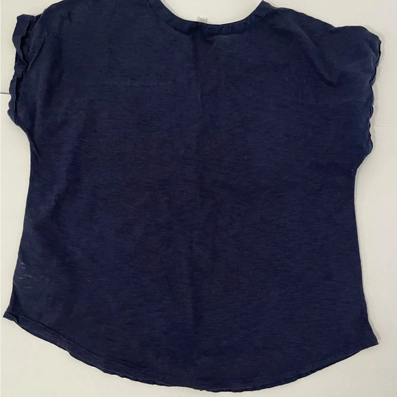 3 Lucky Brand Tops Blouses Sz M Red White & Blue - Picture 3 of 13